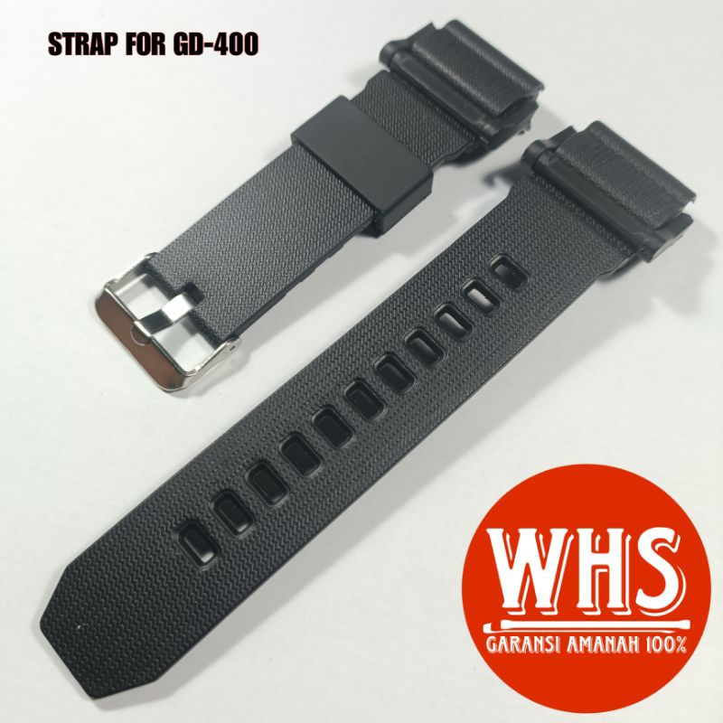 Tali Jam Tangan Casio GD400 GD-400 GD 400 Strap Rubber Grade A