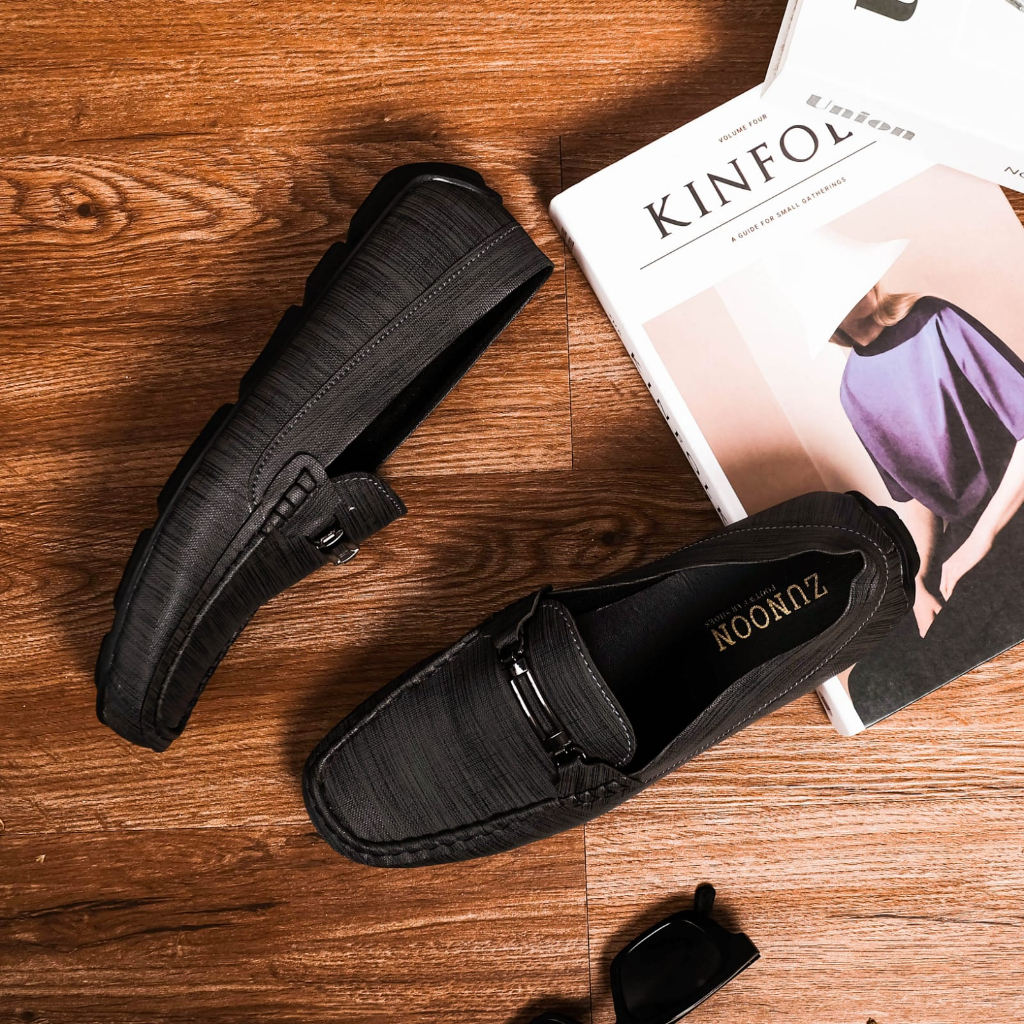 SEPATU PRIA SLIP ON MULES FORMAL MOKASIN &amp; LOAFER MOTIF