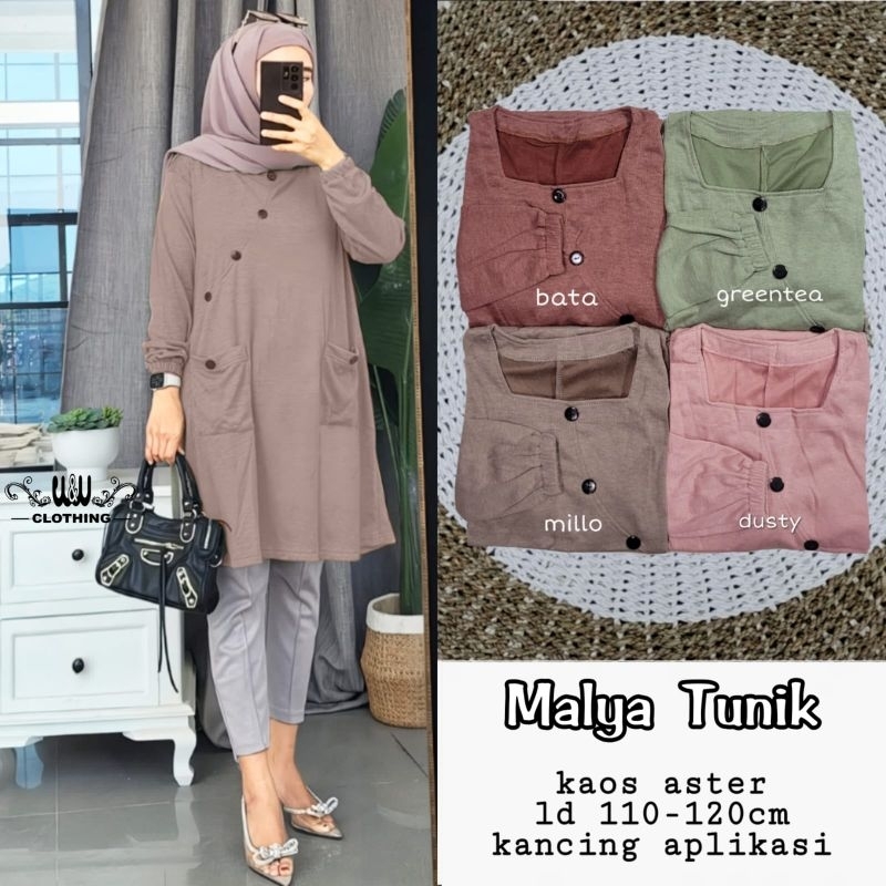 malya long tunik ori w&amp;w