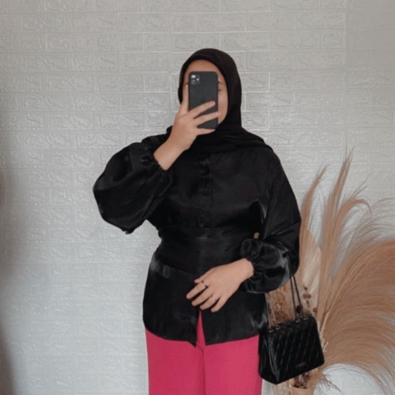 Becca Blouse Wanita Shimmer Oversize Jumbo