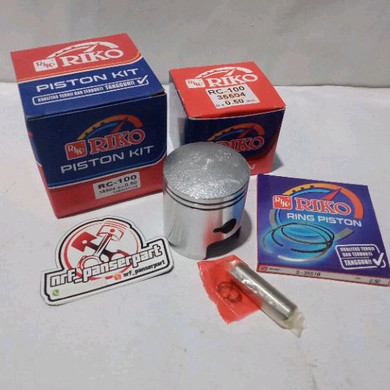 PISTON KIT SEHER SET RING SUZUKI RC100 RC 100  BRAVO JET COOLED TORNADO GX 100 OPER SIZE/OS STANDAR/