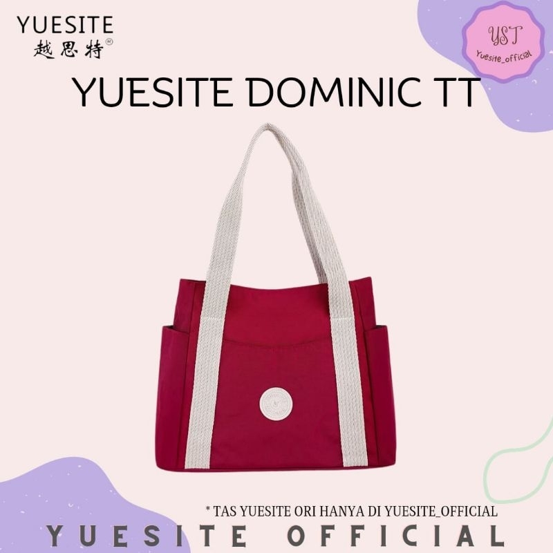 YUESITE DOMINIC TAS BAHU WANITA POLOS BESAR ORI TOTE BAG IMPORT ANTI AIR