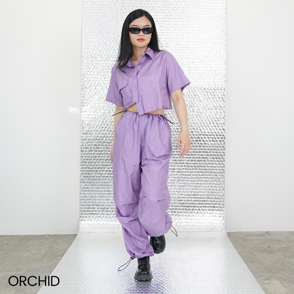 Cargo Pants Crinkle Fumi Celana Panjang Wanita