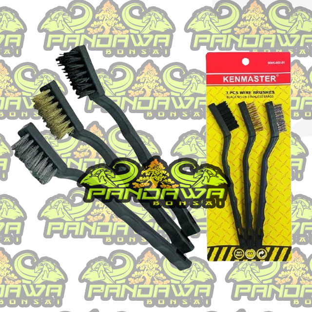 PANDAWA BONSAI-ALAT BONSAI Sikat Kawat Mini 3 pcs Orignial Kenmaster Sikat Kawat 3in1 Wire Brushes