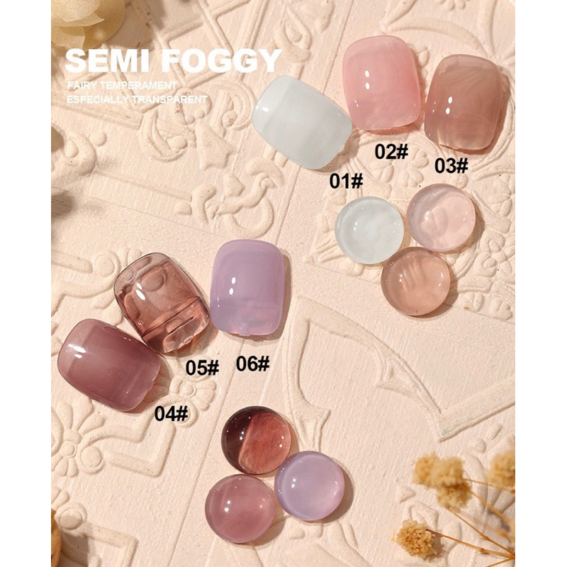 [FLASHES] DTS NAIL POLISH GEL JELLY TRANSPARENT SOAK OFF UV