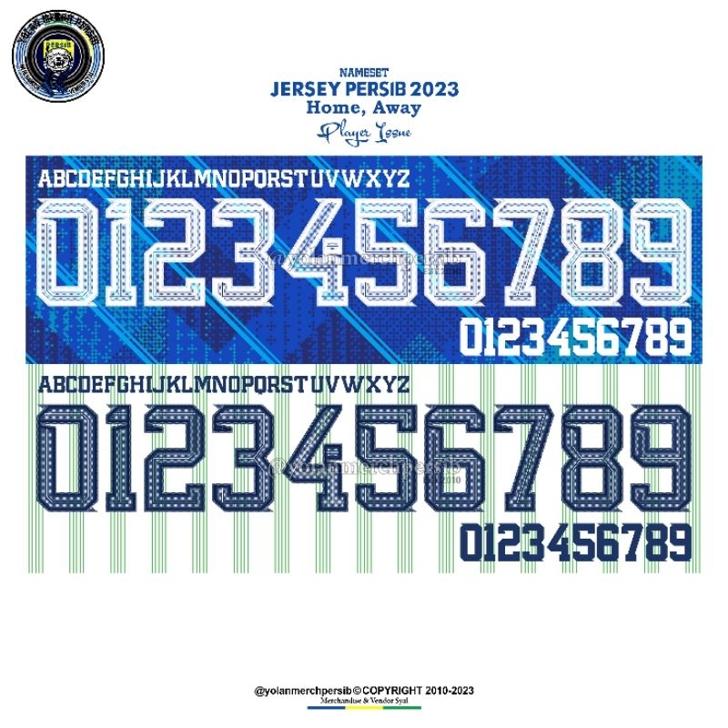 Nameset Jersey Persib 2023/2024