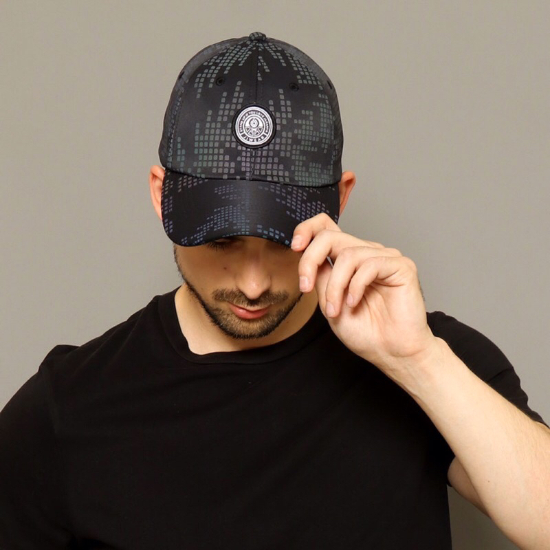 Cap / Caps / Hat / Topi Blagrid Reflective Black Grid Series From Jiwear