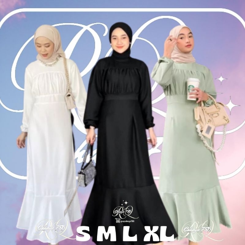 Gamis Remaja Perempuan Terbaru Emily Koreanlookstyle Kondangan Pesta seragam casual reamaja terlaris