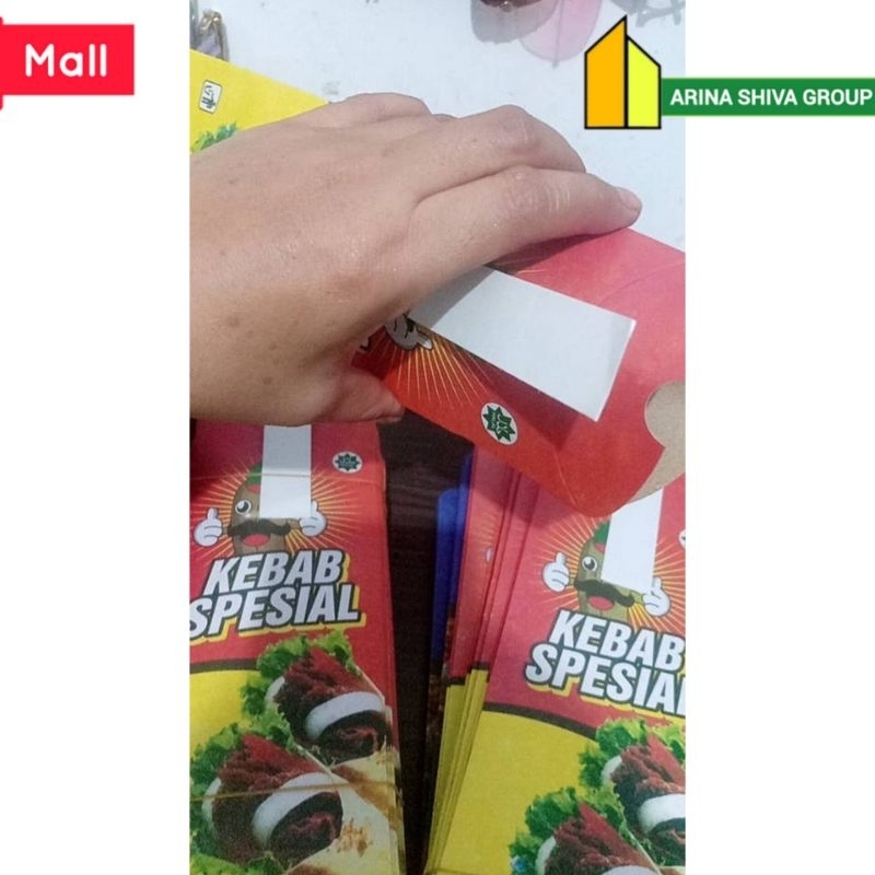 

100 LEMBAR KERTAS KEBAB TARIKAN UKURAN 24 × 9 CM HIGH QUALITY PAPER CRAFT TEBAL PRODUK TERBARU | KOTAK KEBAB KEKINIAN | DUS KEBAB VIRAL TIKTOK | KEMASAN KEBAB KEKINIAN | BOX KEBAB VIRAL | ARINA SHIVA GROUP 6037