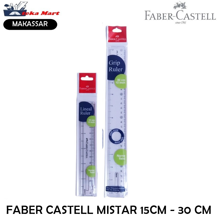 

[PCS] FABER CASTELL PENGGARIS 15CM 30CM MISTAR