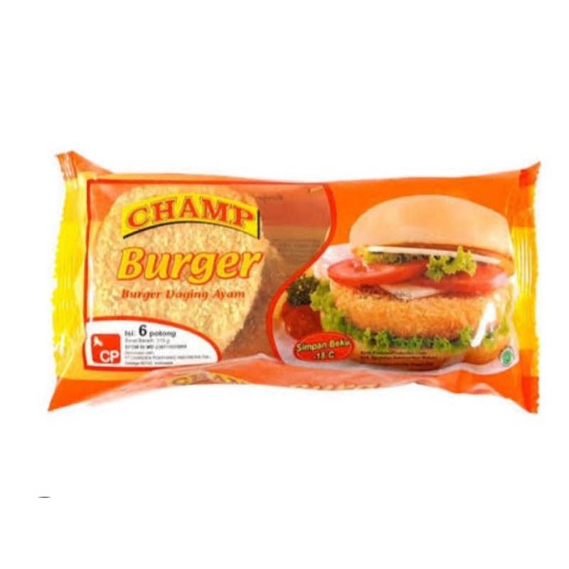 

Champ Burger Daging Ayam/Chicken Burger