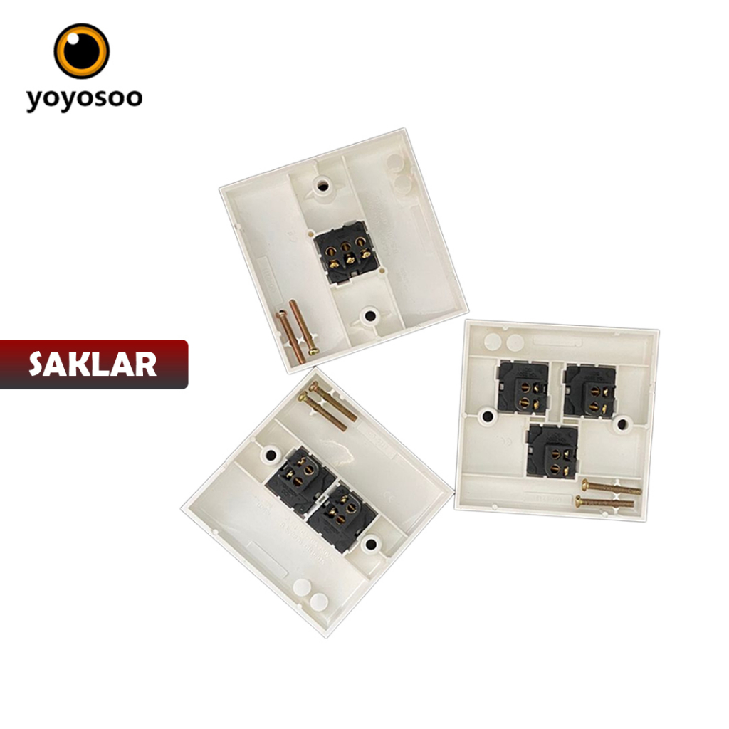 CUCI GUDANG SAKLAR DINDING MODEL CLIPSAL GRATIS 2 BAUT  CLASSIC SWITCH 1-3 G - YOYOSOO
