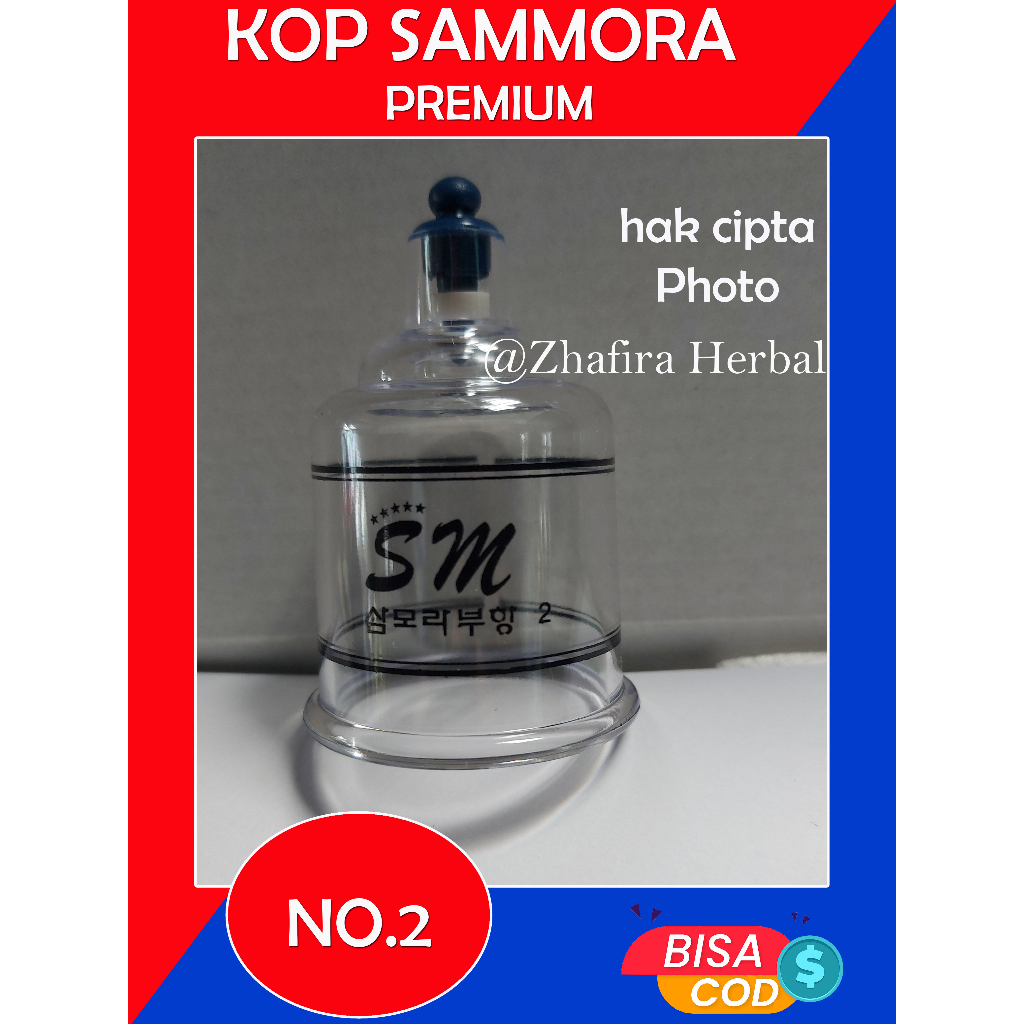 Kop Sammora Premium No 2 / Ecer Refill Kop Samora No 2 / Kop Bekam No 2 Samora
