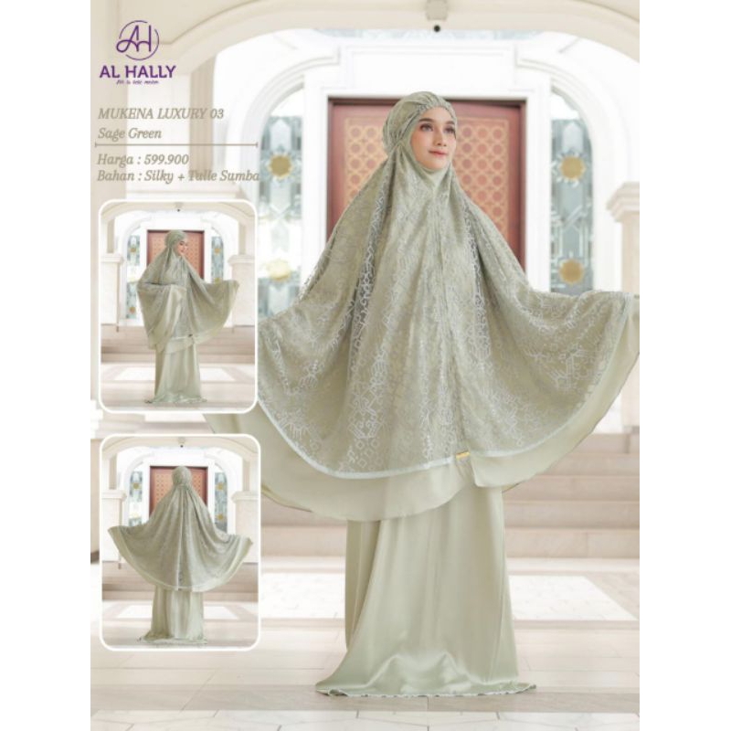 [COD] Mukena Dewasa Terbaru Al-Hally || ORIGINAL || Mukena Luxury 03