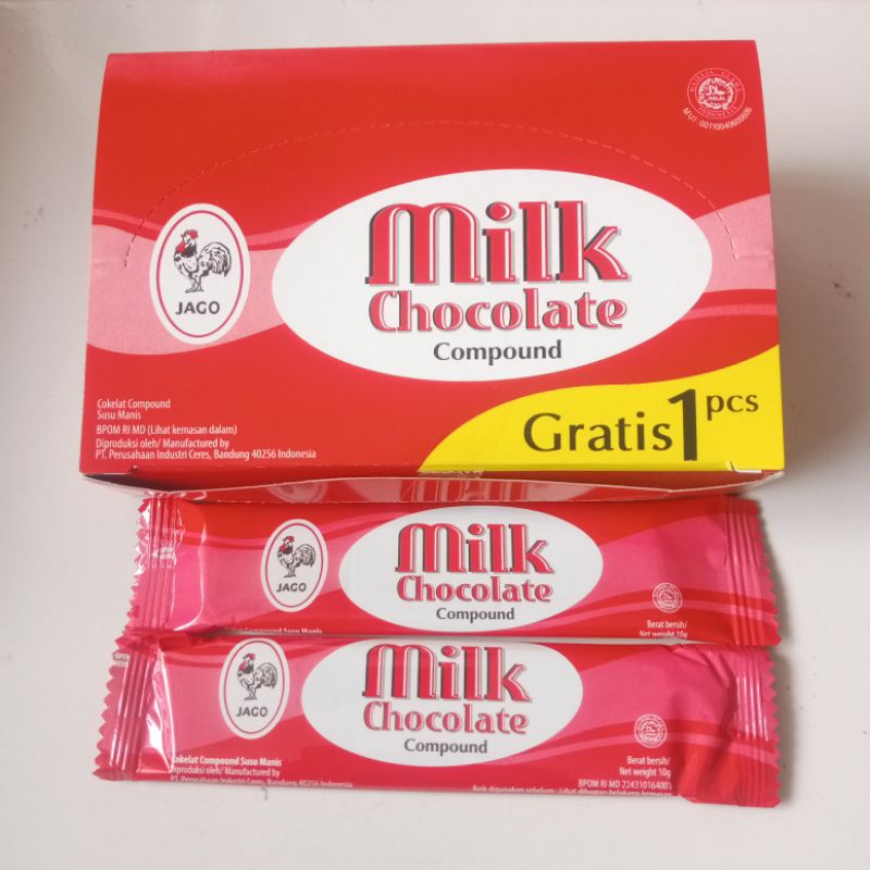 

Cokelat ayam jago jadul / Milk chocolate box isi 12