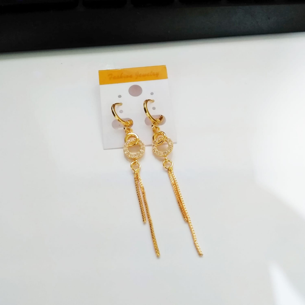 AV273 Grosir Anting Jurai Panjang Anting Dewasa Elegan