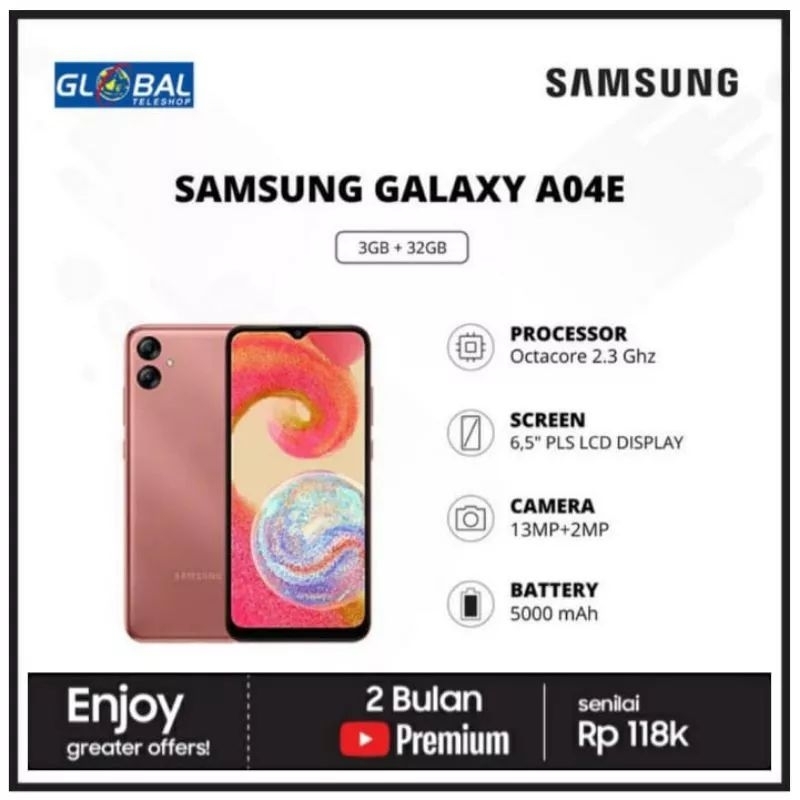 SAMSUNG A04 E A04E RAM 3/32 GALAXY A 04 E GARANSI RESMI NEW BARU ASLI ORI ORIGINAL TAM INDONESIA SEGEL GRESS