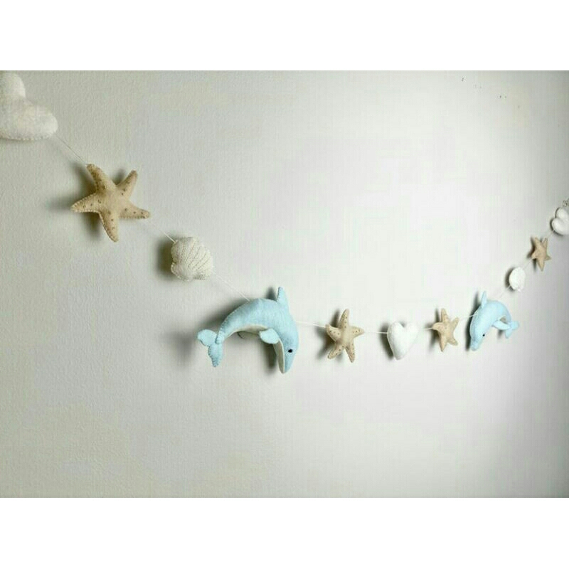 Hiasan dinding nuansa laut /HANGING DOOR IKAN/EDUKASI ANAK/