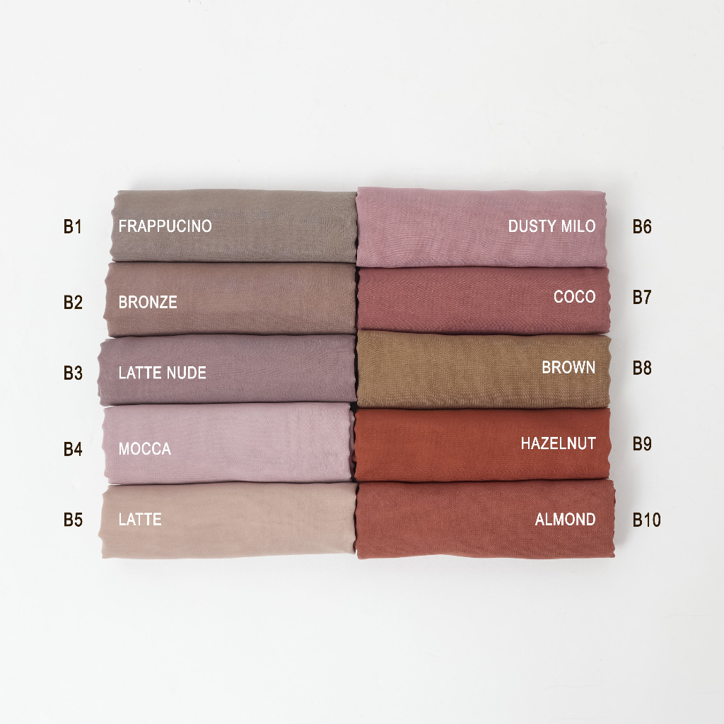 Bella Square Warna Earth Tone Hijab Segiempat