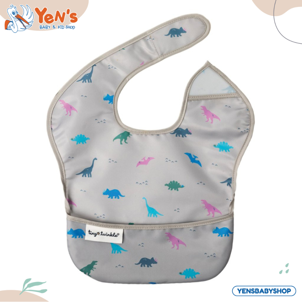 Tiny Twinkle Bib/Slabber Anti Kotor Mudah Pasang - Dinosaur (EB-52)