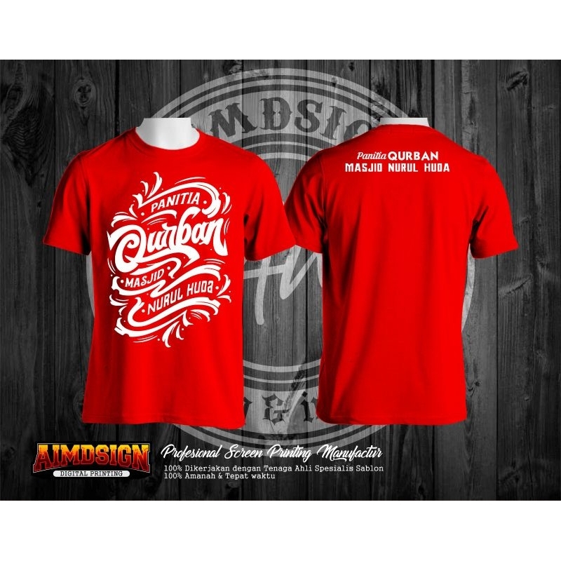 kaos panitia qurban idul adha pria wanita 2023 custom