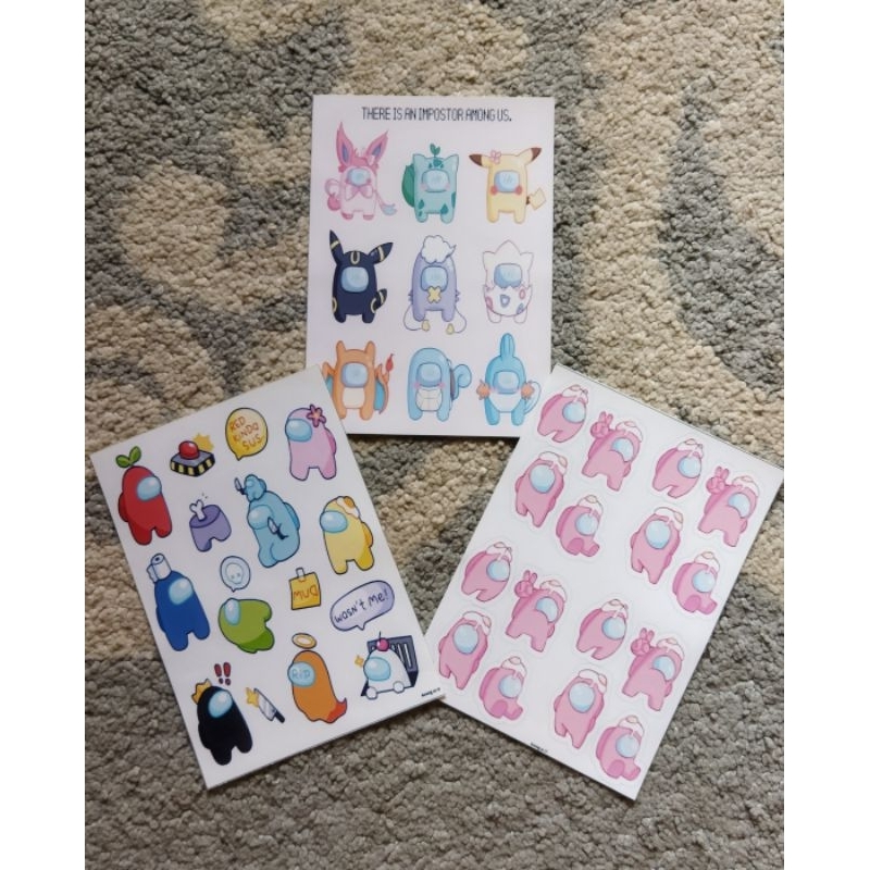 

STIKER A6 NON CUTTING AMONGUS (STIKER TANPA POTONGAN ALIAS POTONG SENDIRI)