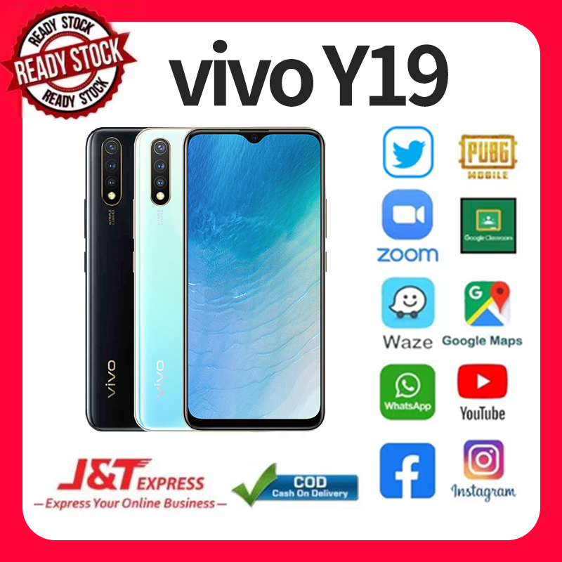 Vivo Y19 android smartphone terbaru jaringan LTE dual sim ram 8/256gb&amp;6/128gb&amp; 4/128gb top best bergaransi