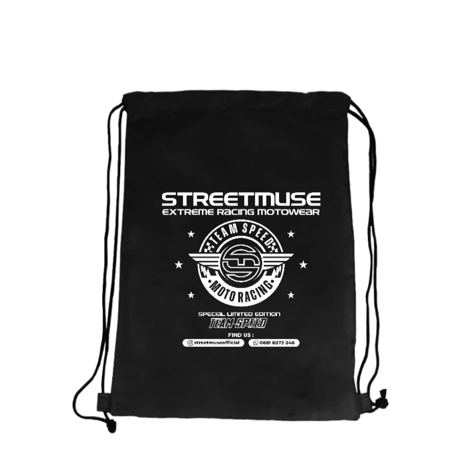 STRINGBAG SERUT .TAS SERUT POLOS DISTRO BAHAN TEBAL ANTI AIR