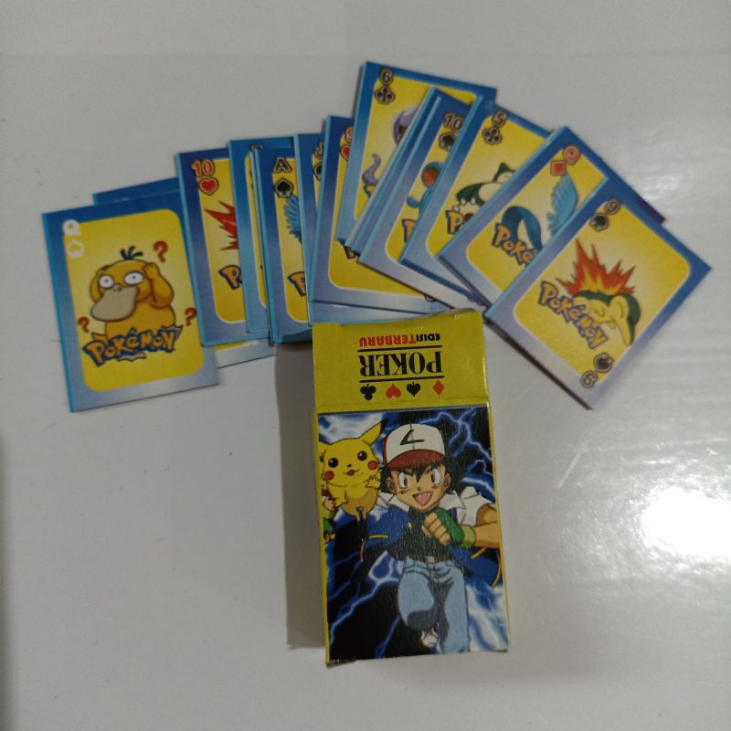 1pak (set) Mainan Anak Kartu Mini / Kartu Remi Mini / Kartu Animasi Karakter Banyak Varian