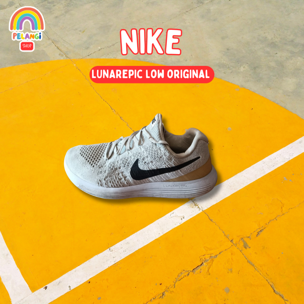 Sepatu Sneakers NIKE LUNAREPIC LOW ORIGINAL l Sepatu Branded l Sepatu Pria l Sepatu Formal l Sepatu 