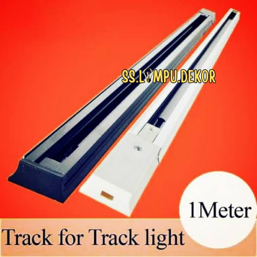 Rel Track light lampu sorot 1M / Track rail spot light / Rel Lampu sorot 1 meter
