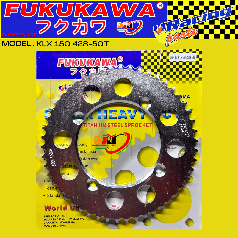 Gear Set Racing KLX 150 Gir Trail Ukuran 428H-43T_50T