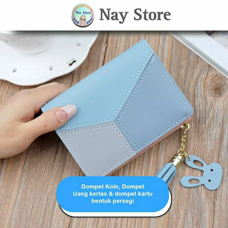 DOMPET LIPAT GRADASI 3 WARNA | DOMPET WANITA | DOMPET CEWEK