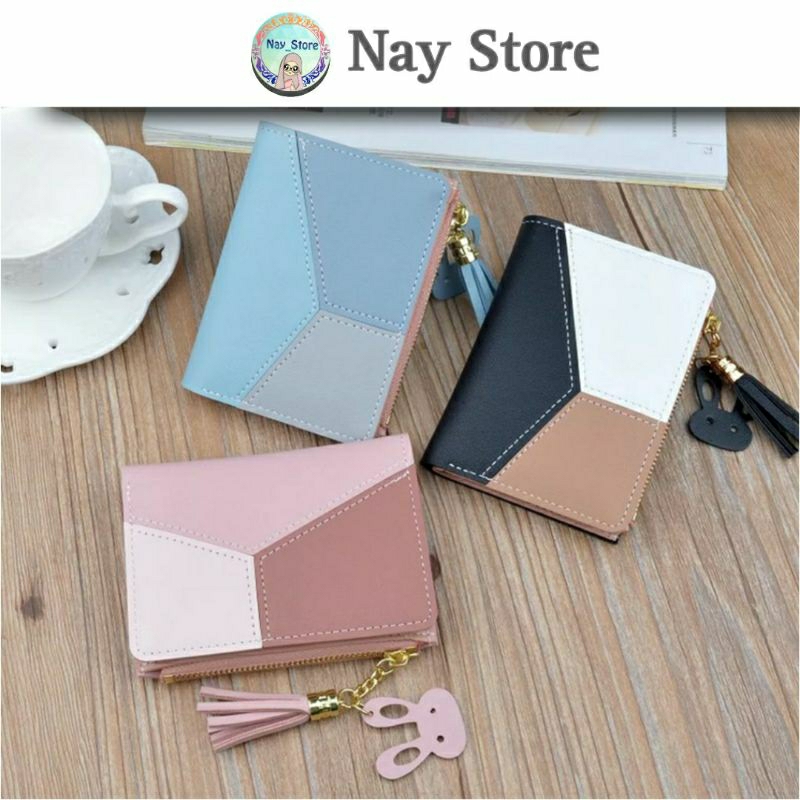 DOMPET LIPAT GRADASI 3 WARNA | DOMPET WANITA | DOMPET CEWEK