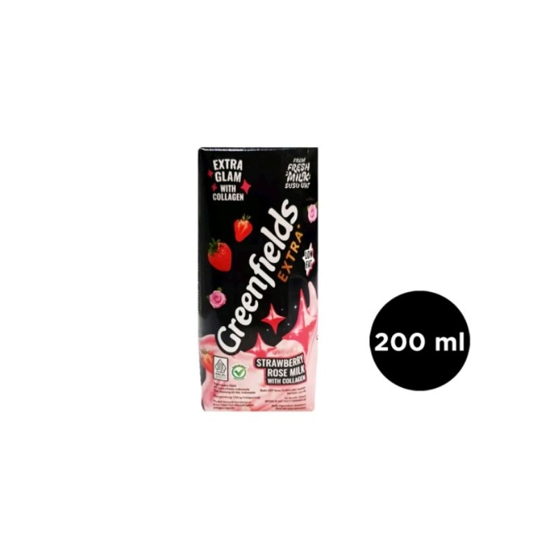 

SUSU GREENFIELDS UHT EXTRA STRAWBERRY ROSE MILK WITH COLLAGEN 200 ML