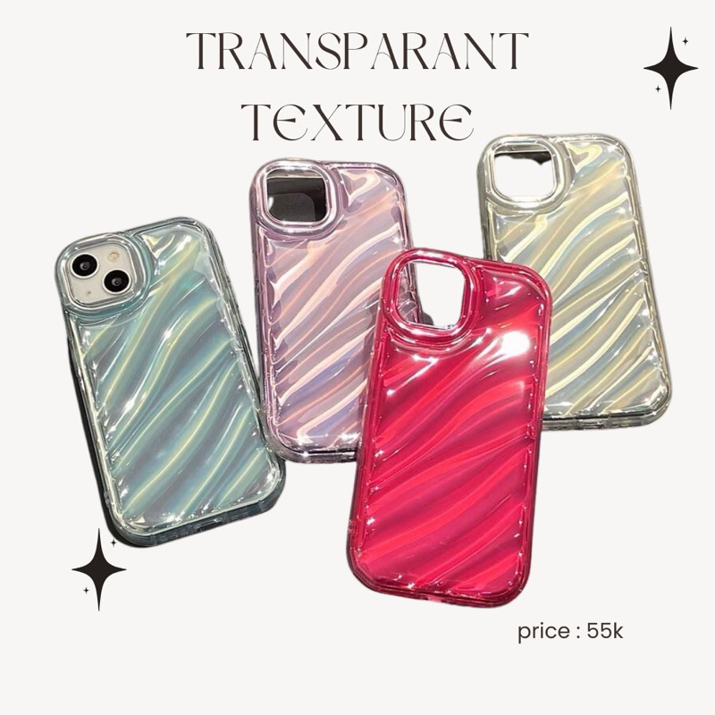 •READY• case transparant textured case emas tosca ungu pink case iphone lucu case gemes case aesthet