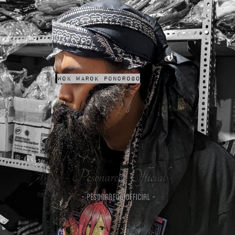 Wok Warok Ponorogo Kumis Jenggot Palsu Bewok Aksesoris Warok Reog