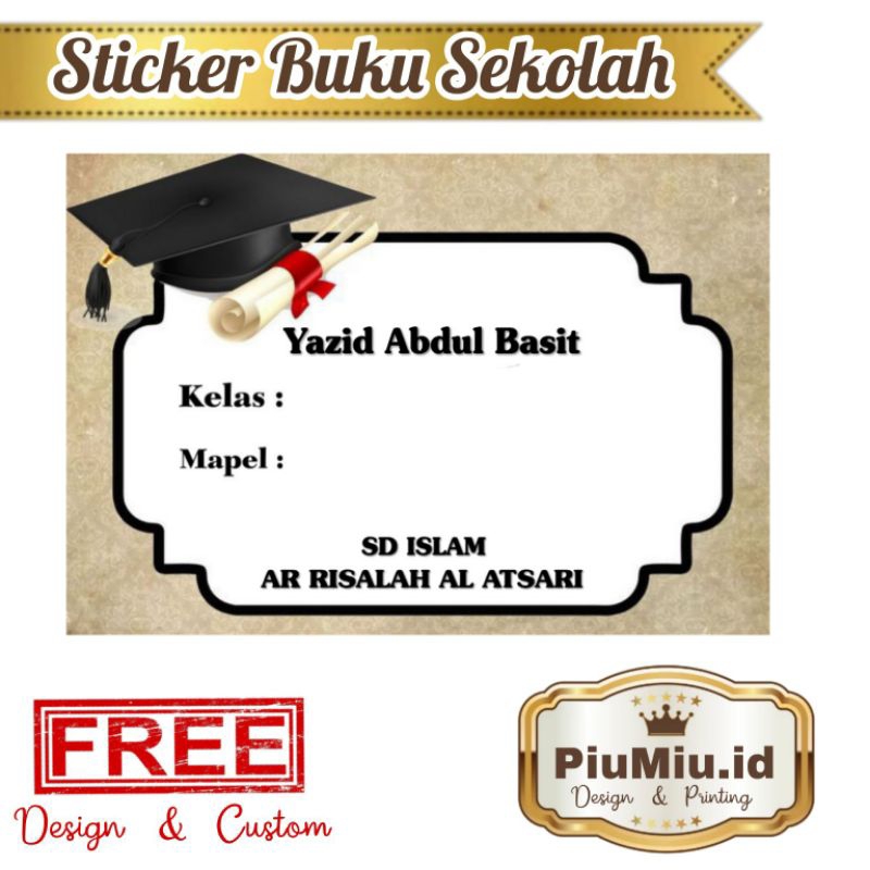 

LB - STICKER BUKU SEKOLAH MOTIF TOGA