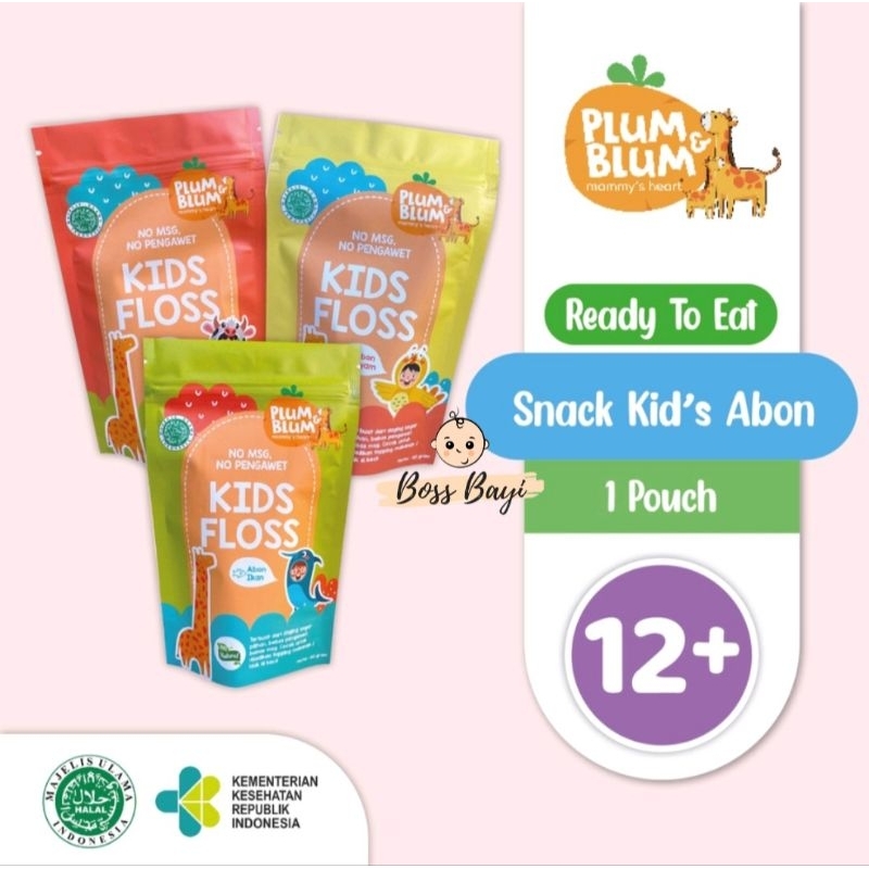 PLUM &amp; BLUM - Abon MPASI Booster / Kids Floss ( Abon Bayi Anak Gurih Tanpa Pengawet &amp; MSG)