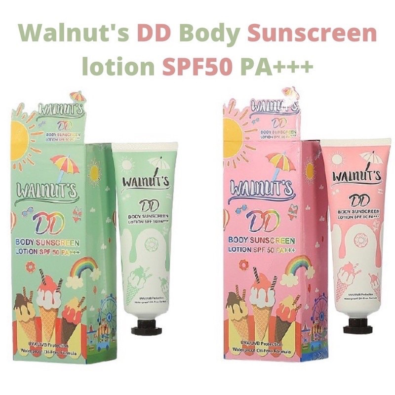 Walnut DD Body Sunscreen Lotion SPF 50 PA++ Bangkok Thailand