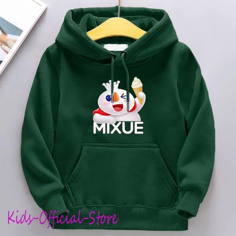 Hoodie anak mixue tanggung Usia 5-9 Tahun