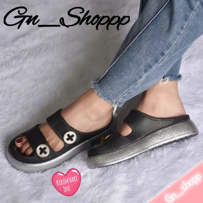 Sandal Wanita Ban 2 Korea style Terbaru Pin X 029-B4