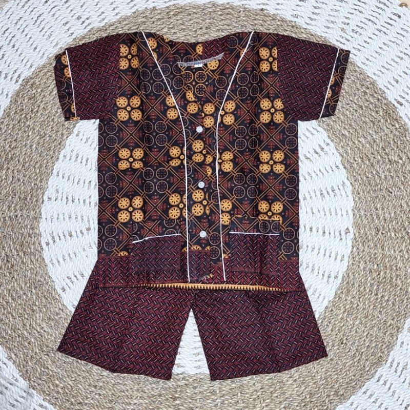 [NEW!!] Setelan Anak Batik Solo Ukuran O - XL Umur -1Tahun s.d 6/7 tahun