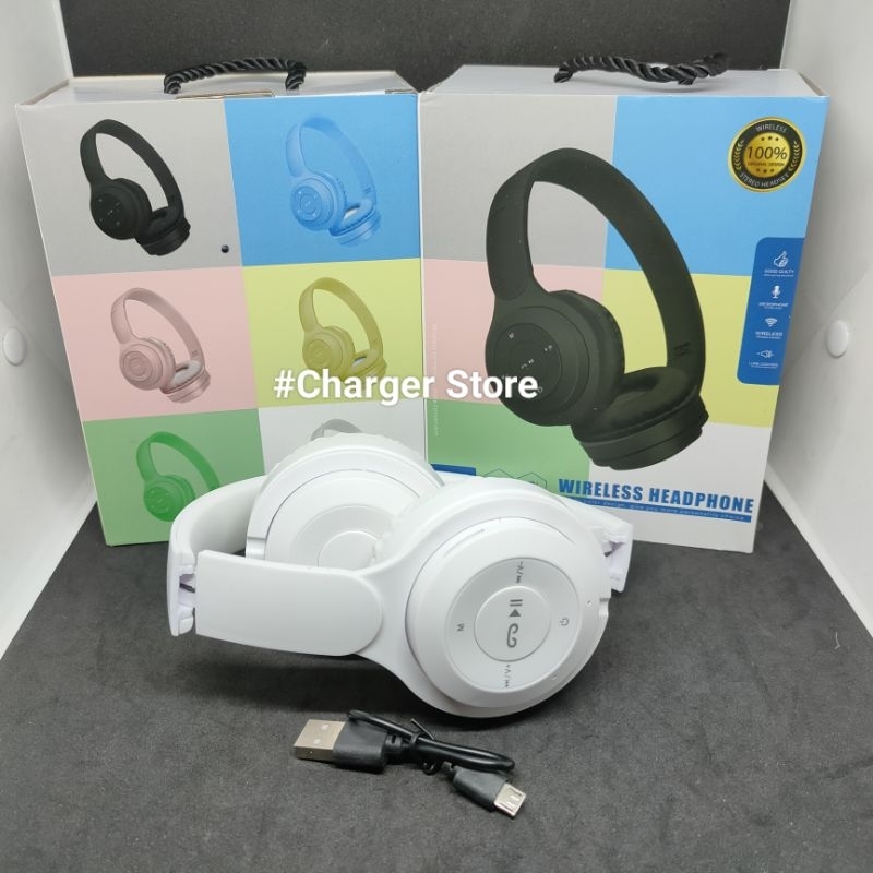 Headphone Bluetooth Macaron Bando KT-49 / Headset Wireless Stereo Musik Extra BASS