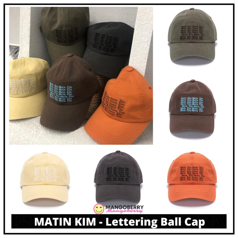 MATIN KIM - Lettering Ball Cap