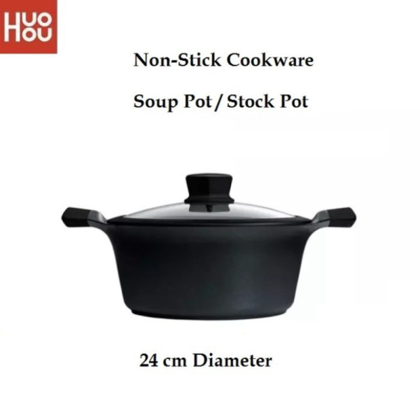 Promo HUOHOU HU0072 - Panci Anti Lengket Soup Pot - 24cm Diameter Berkualitas