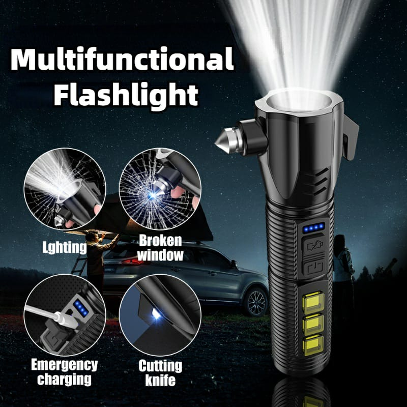 senter led emergency palu darurat super terang lampu senter camping super terang jarak jauh