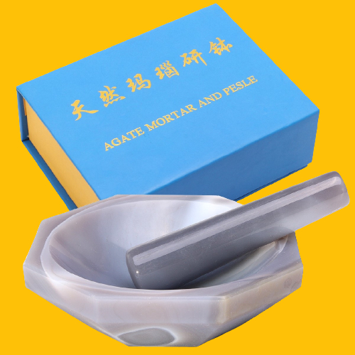 Mortar Agate and Pestle 60 mm / Agate Mortar and Pestle 60 mm