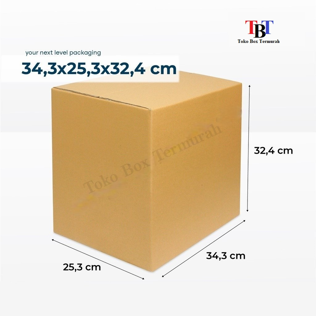 

Box 34.3x25.3x32.4 cm (amdk 12x1500 ml) Kardus/Karton/Polos/hampers/box normal