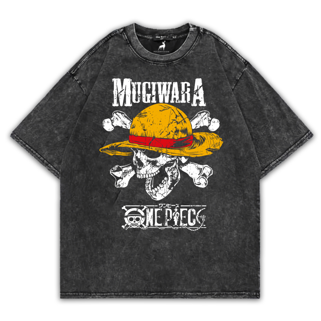 T-shirt Anime One Piece Mugiwara Washed Oversize